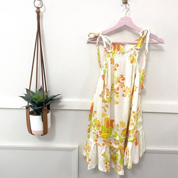 Free People Fleur Tunic Top Womens Small Tiered Fairy Peasant Boho Size M - Picture 3 of 8